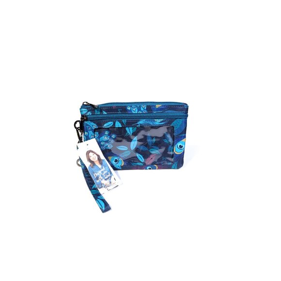 Lug Purse Large Wristlet Peekaboo RFID Phone Wristlet Pouch ~ Peacock - Picture 1 of 6